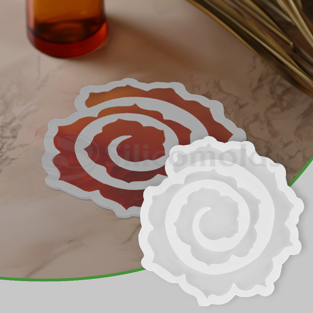 SILICOMOLDS-SPIRAL SMALL FLOWER MOLDS -URP-274-RM